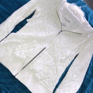 Aeropostale White Lace Hoodie